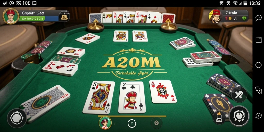 Tampilan menarik dari gameplay Gaple di A200M.