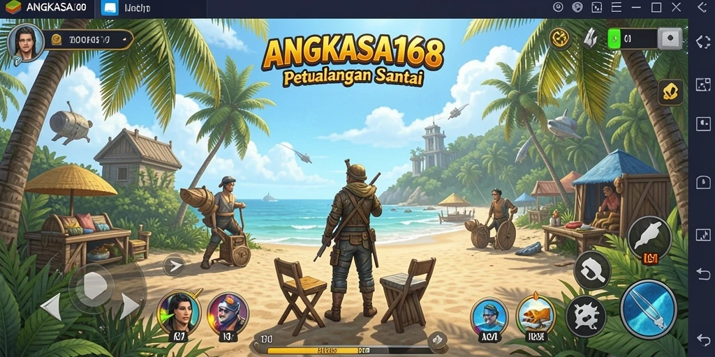 Tampilan gameplay dari ANGKASA168 yang penuh warna dan menyenangkan.