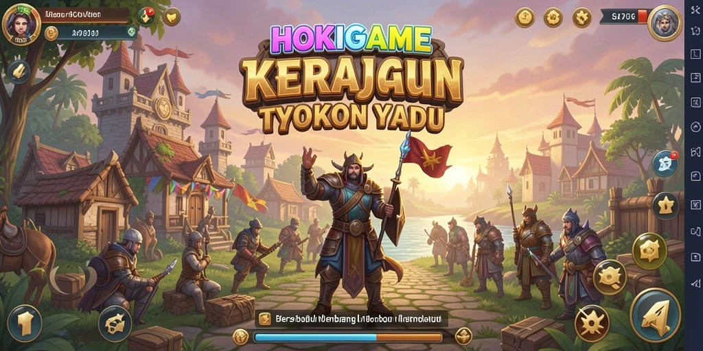 Tangkapan layar HOKIGAME menampilkan gameplay menarik dalam membangun bisnis.