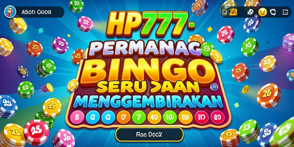 Tampilan utama HP777 menampilkan gameplay Bingo yang menyenangkan dan interaktif.