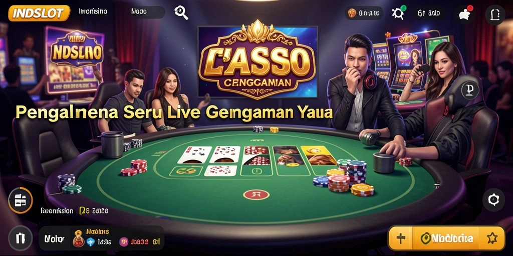 Gameplay Live Casino di INDSLOT yang menyenangkan dan interaktif.