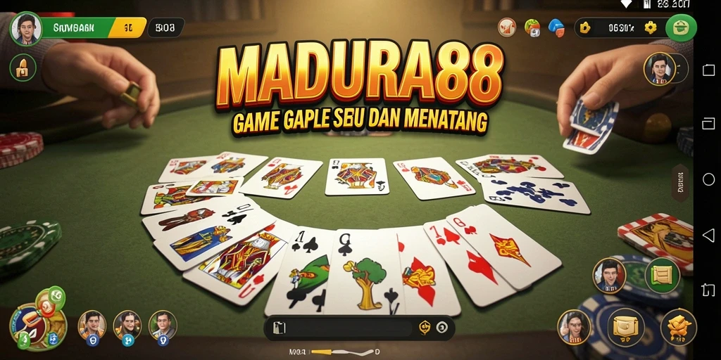 Tampilkan gameplay menarik dari MADURA88 dalam permainan Gaple.