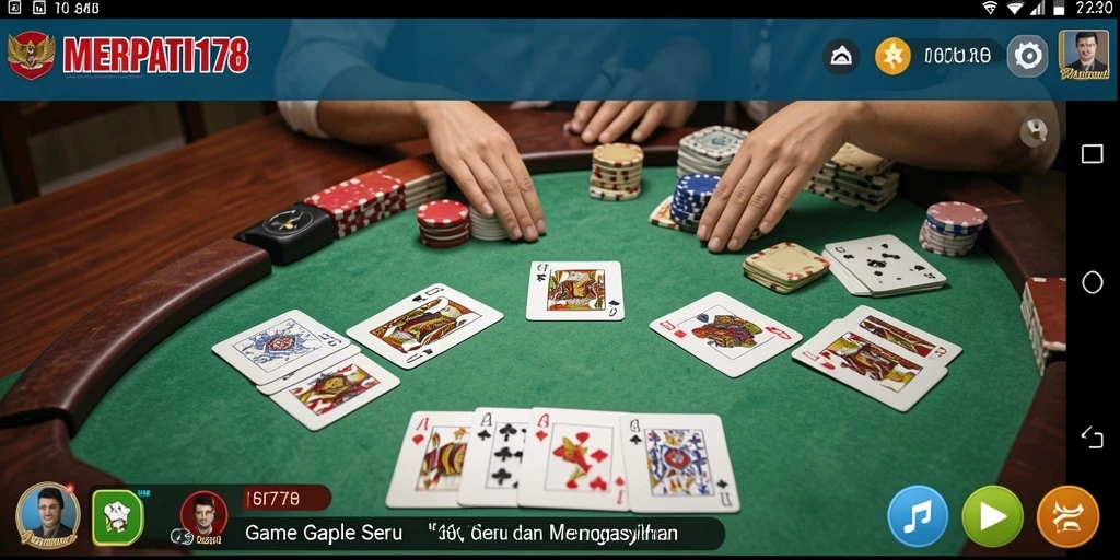 Tangkapan layar gameplay yang menampilkan keseruan Gaple.