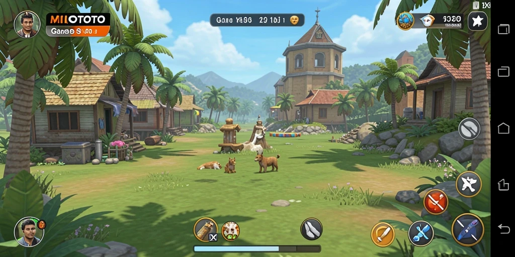 Tampilan gameplay menarik di MIOTOTO yang menampilkan tantangan santai.