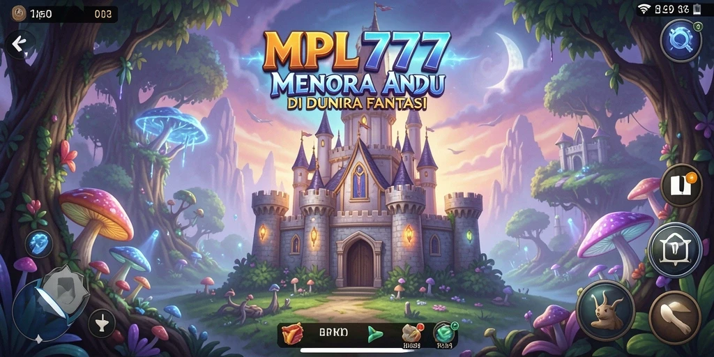 Tangkapan layar gameplay MPL777 menampilkan pertahanan menara yang epik.