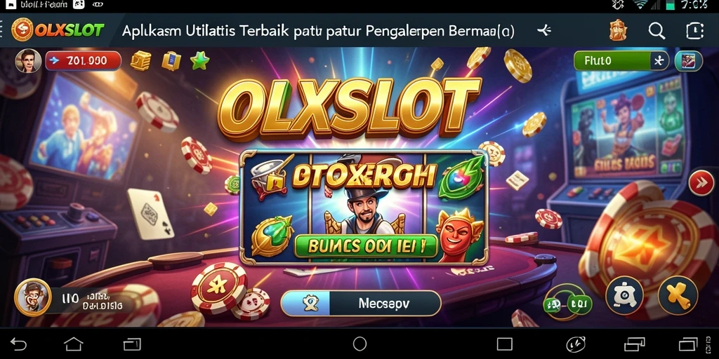 Screenshot utama OLXSLOT menampilkan antarmuka aplikasi yang intuitif dan fitur-fitur unggulan.
