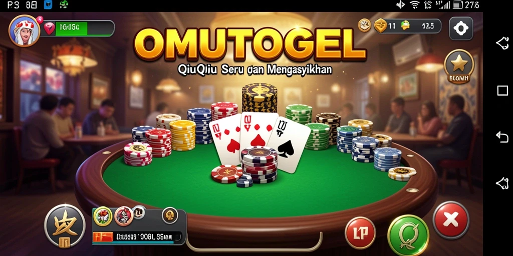 Tampilan menarik gameplay OMUTOGEL QiuQiu yang seru.