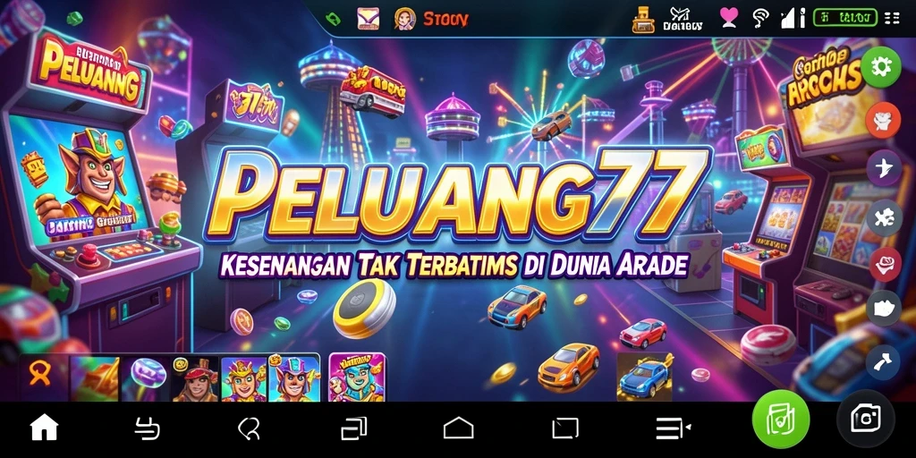 Tangkapan layar PELUANG77 menampilkan aksi seru dalam game Arcade.