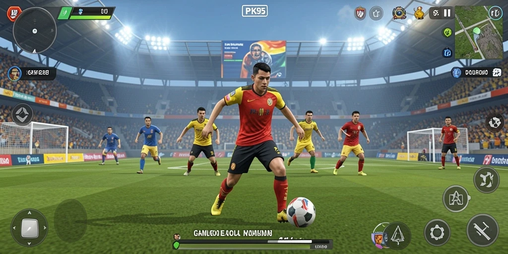 Tampilan gameplay PK95 yang seru dan kompetitif.