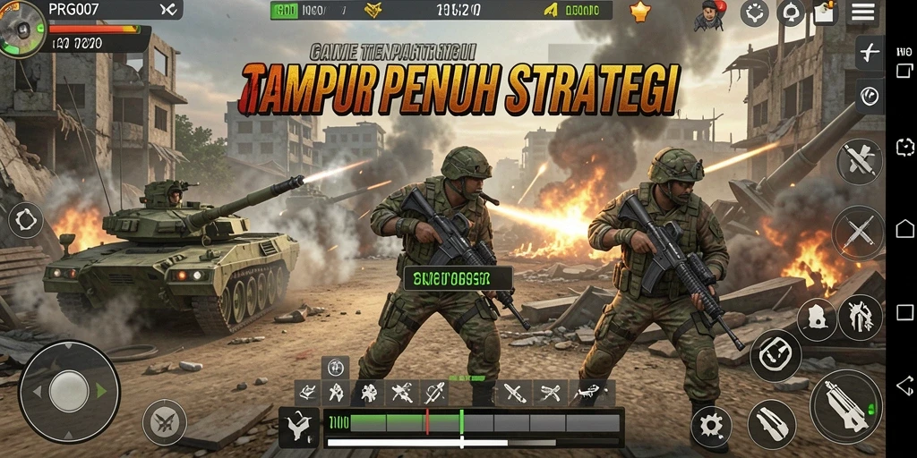 Tampilan dari gameplay intens PRG007 dengan pertempuran seru.