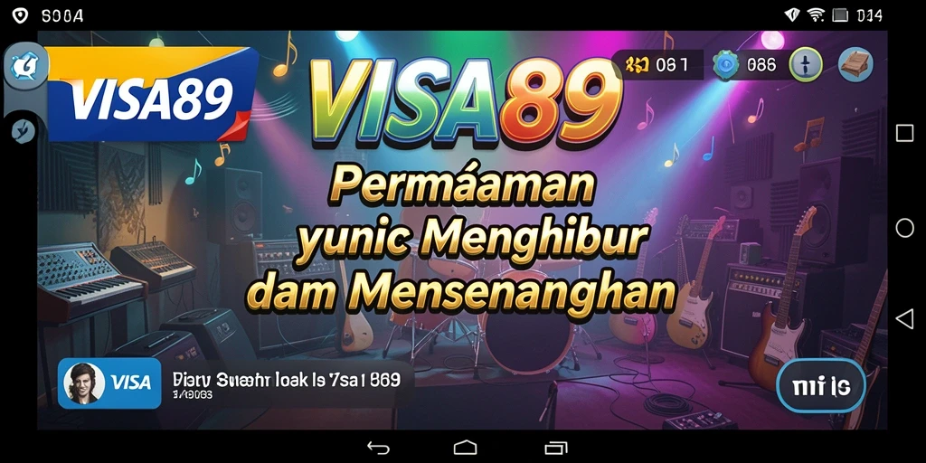 Tampilan gameplay <strong>VISA89</strong> yang menampilkan para pemain berinteraksi dengan musik.